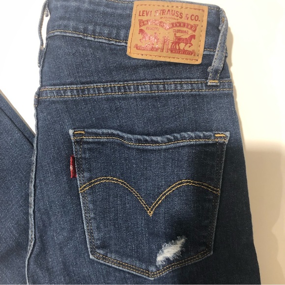 Levi’s 721 High Rise Skinny Blue Jeans Womens size 26 - Picture 2 of 7